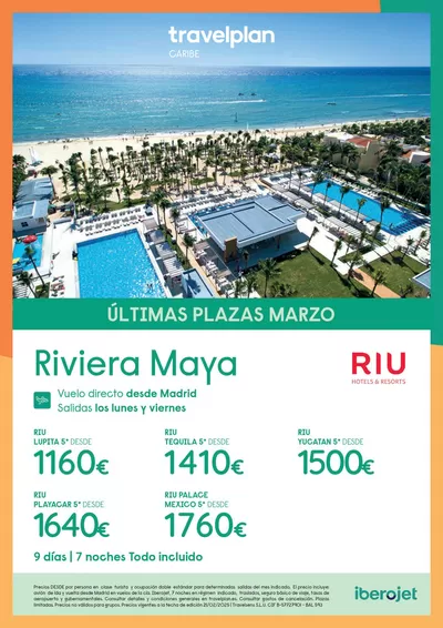 Ofertas de Viajes en Bilbao | Travelplan Riviera Maya de Travelplan | 24/2/2025 - 20/3/2025