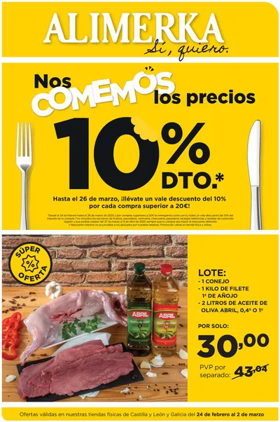 Catálogo Alimerka | Ofertas válidas en Castilla y León y Galicia del 24 de febrero al 2 de marzo | 24/2/2025 - 2/3/2025