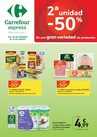 Catálogo Carrefour Express en Madrid | 2ª unidad -50% | 27/2/2025 - 12/3/2025