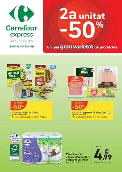 Catálogo Carrefour Express en Cornellà | 2ª unidad -50% | 27/2/2025 - 12/3/2025