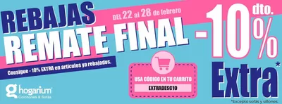 Ofertas de Hogar y Muebles en Sevilla | Remate final de Hogarium | 24/2/2025 - 28/2/2025