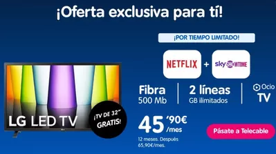 Ofertas de Informática y Electrónica en Lugones | Oferta exclusiva para ti! de Telecable | 24/2/2025 - 7/3/2025