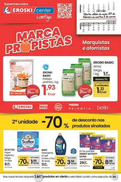 Ofertas de Hiper-Supermercados en Carballo | Marquistas e aforristas de Eroski | 27/2/2025 - 11/3/2025