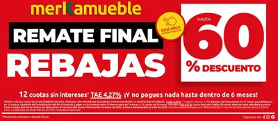 Catálogo Merkamueble | REMATE FINAL REBAJAS | 25/2/2025 - 28/2/2025