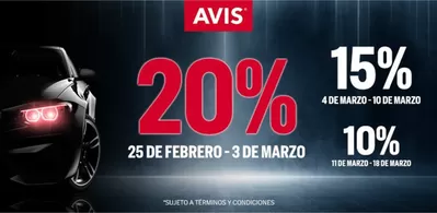 Ofertas de Viajes | Promoción de Avis | 25/2/2025 - 18/3/2025