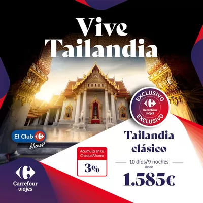 Ofertas de Viajes en Segovia | Tailandia desde 1.585€ de Carrefour Viajes | 25/2/2025 - 15/3/2025