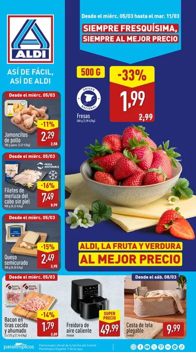 Catálogo ALDI en Dos Hermanas | Así de fácil, así de Aldi! | 5/3/2025 - 11/3/2025