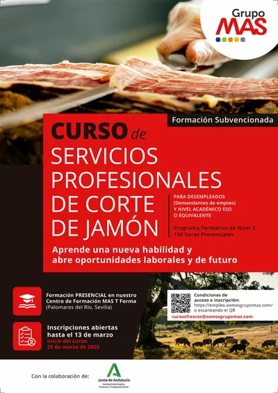 Catálogo Cash Fresh en San Fernando | CURSO de SERVICIOS PROFESIONALES DE CORTE DE JAMÓN | 26/2/2025 - 13/3/2025