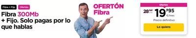 Ofertas de Informática y Electrónica en Zamora | OFERTÓN Fibra de Jazztel | 26/2/2025 - 5/3/2025