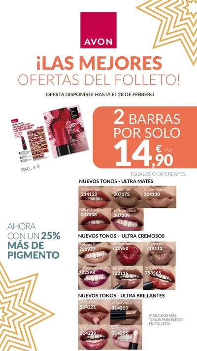 Ofertas de Perfumerías y Belleza en Viladecans | ¡LAS MEJORES OFERTAS DEL FOLLETO! de AVON | 26/2/2025 - 28/2/2025