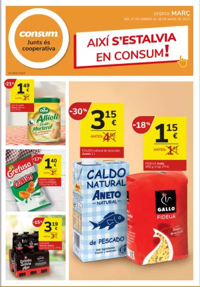 Catálogo Consum en Almassora | AIXÍ S’ESTALVIA EN CONSUM! | 27/2/2025 - 26/3/2025