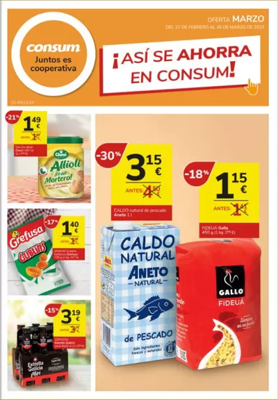 Catálogo Consum en Benidorm | AIXÍ S’ESTALVIA EN CONSUM! | 27/2/2025 - 26/3/2025