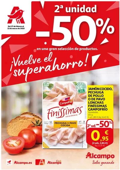 Catálogo Alcampo en Bilbao | Vuelve el superahorro | 27/2/2025 - 12/3/2025