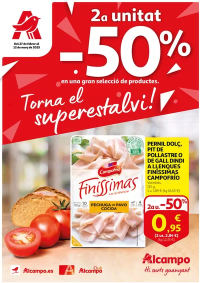 Catálogo Alcampo en Reus | -50% en una gran selección de productos. | 27/2/2025 - 12/3/2025