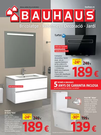 Ofertas de Jardín y Bricolaje en Cassàde la Selva | Bricolatge, reformes, decoració i jardí de BAUHAUS | 27/2/2025 - 2/4/2025