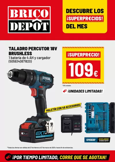 Ofertas de Jardín y Bricolaje en Avilés | DESCUBRE LOS ¡SUPERPRECIOS! DEL MES de Brico Depôt | 27/2/2025 - 27/3/2025