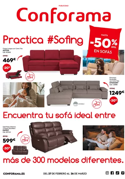 Catálogo Conforama | Hasta -50% dto. en sofás | 28/2/2025 - 26/3/2025