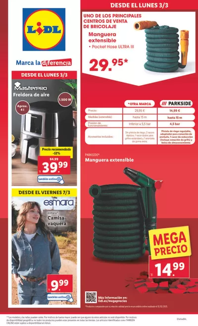 Catálogo Lidl en Gáldar | ¡Bazar Lidl! Ofertas válidas del 03/03 al 09/03 | 3/3/2025 - 9/3/2025