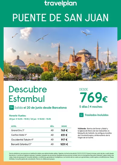 Ofertas de Viajes en Camargo | Travelplan Estambul de Travelplan | 1/3/2025 - 15/3/2025