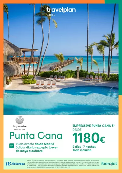 Ofertas de Viajes en Los Barrios | Travelplan Playa Bavaro/Punta Cana de Travelplan | 1/5/2025 - 31/10/2025