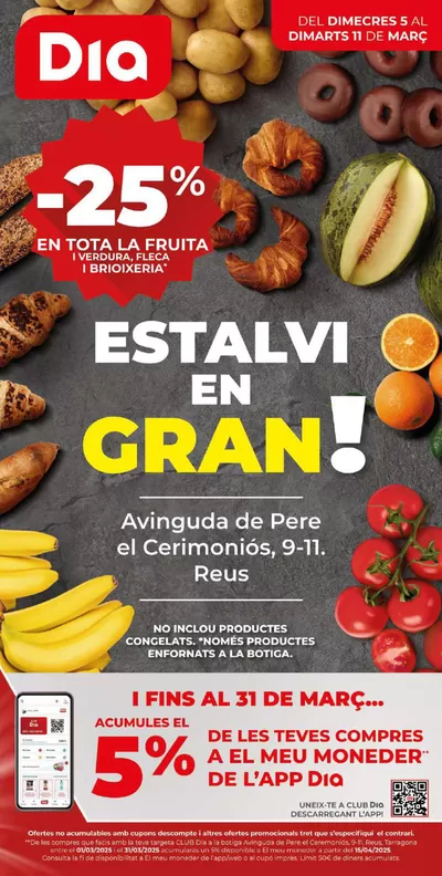 Ofertas de Hiper-Supermercados en Betanzos | Estalvi en Gran del 5 al 11 de marzo de Dia | 5/3/2025 - 11/3/2025