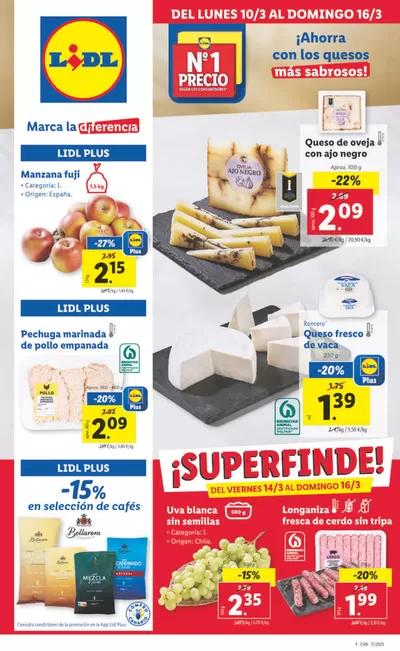 Catálogo Lidl en Agüimes | № 1 PRECIO - Ofertas válidas del 10/03 al 16/03 | 10/3/2025 - 16/3/2025