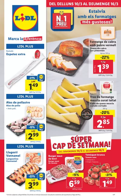 Catálogo Lidl en Ullastrell | № 1 PRECIO - Ofertas válidas del 10/03 al 16/03 | 10/3/2025 - 16/3/2025