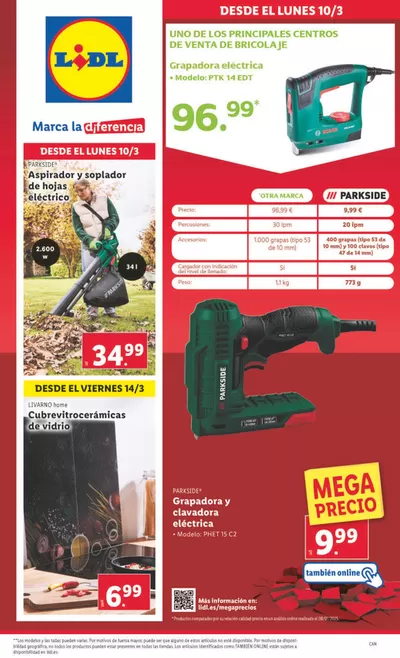 Catálogo Lidl en Agüimes | ¡Bazar Lidl! Ofertas válidas del 10/03 al 16/03 | 10/3/2025 - 16/3/2025