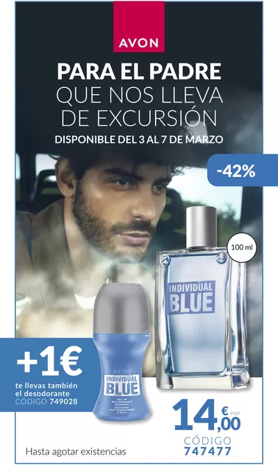 Ofertas de Perfumerías y Belleza en Roses | PARA EL PADRE QUE NOS LLEVA DE EXCURSIÓN de AVON | 5/3/2025 - 7/3/2025