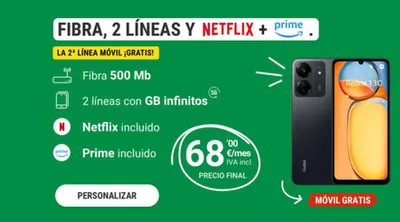 Catálogo Yoigo en Alcalá de Henares | FIBRA, 2 LÍNEAS Y NETFLIX + PRIME | 5/3/2025 - 17/3/2025