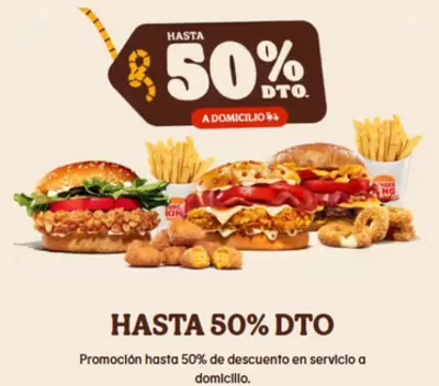 Ofertas de Restauración en Aranguren | HASTA 50% DTO de Burger King | 5/3/2025 - 17/3/2025