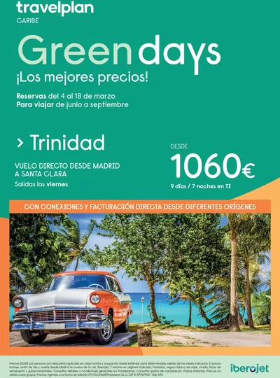 Ofertas de Viajes en Villacarrillo | Travelplan Trinidad de Travelplan | 1/6/2025 - 30/9/2025