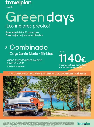 Ofertas de Viajes en Loja | Travelplan Combinados Cuba de Travelplan | 1/6/2025 - 30/9/2025