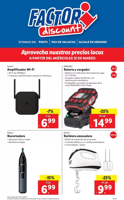 Catálogo FACTORI discount en Carranque | Factori discount - Ofertas válidas del 12/03 al 17/03 | 12/3/2025 - 17/3/2025