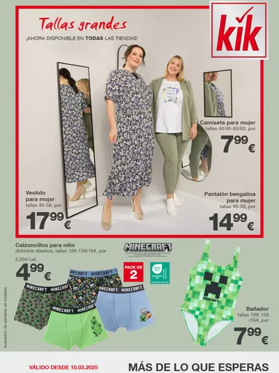 Ofertas de Ropa, Zapatos y Complementos en Altea | Tallas grandes de KIK | 7/3/2025 - 16/3/2025