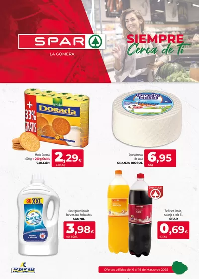 Ofertas de Hiper-Supermercados en Valle Gran Rey | Folleto Spar Tenerife La Gomera de Spar Tenerife | 6/3/2025 - 19/3/2025