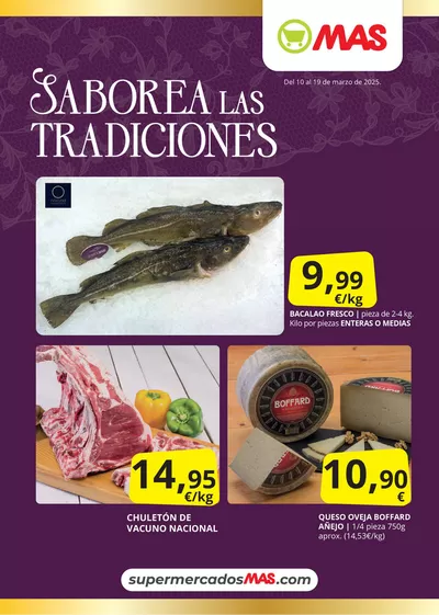 Catálogo Supermercados MAS en Sevilla | Folleto frescos | 10/3/2025 - 19/3/2025