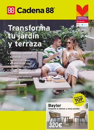 Ofertas de Jardín y Bricolaje en Pizarra | Transforma tu jardín y terraza de Cadena88 | 1/1/2023 - 31/12/2025