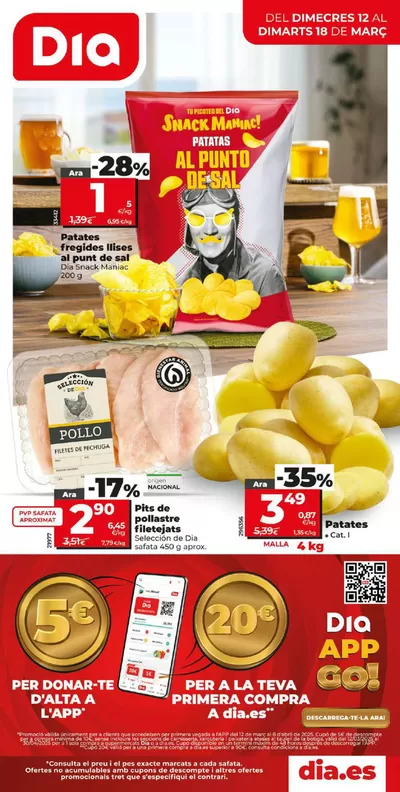 Ofertas de Hiper-Supermercados en Montblanc | Tu picoteo del Dia del 12 al 18 de març de Dia | 12/3/2025 - 18/3/2025