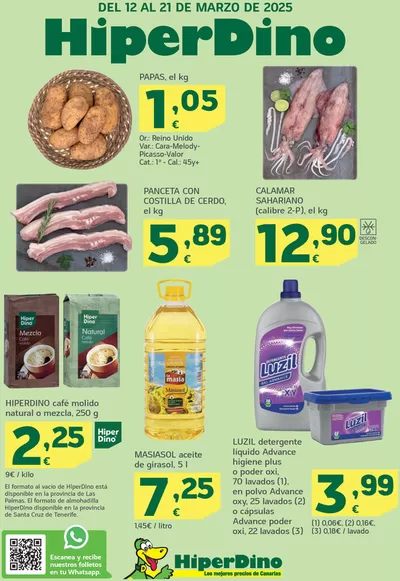 Catálogo HiperDino en Las Palmas de Gran Canaria | Ofertas desde el 12 de marzo | 12/3/2025 - 21/3/2025