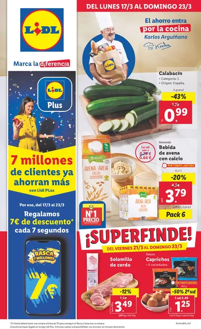 Ofertas de Hiper-Supermercados en Marratxi | № 1 PRECIO - Ofertas válidas del 17/03 al 23/03 de Lidl | 17/3/2025 - 23/3/2025