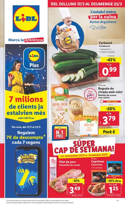 Catálogo Lidl en Ullastrell | № 1 PRECIO - Ofertas válidas del 17/03 al 23/03 | 17/3/2025 - 23/3/2025