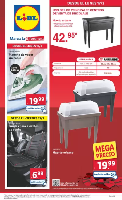 Catálogo Lidl en Sevilla | ¡Bazar Lidl! Ofertas válidas del 17/03 al 23/03 | 17/3/2025 - 23/3/2025