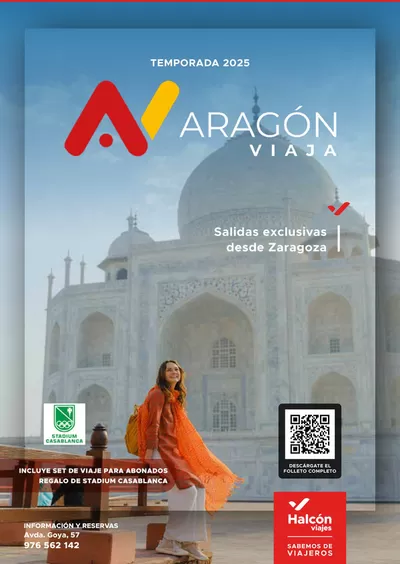 Catálogo Halcón Viajes en Arganda del Rey | Folleto Aragón Viaja Exclusivo - salida desde Zaragoza | 12/3/2025 - 31/12/2025