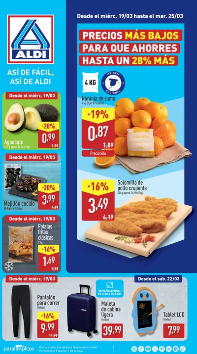 Catálogo ALDI en Valencia |  ¡Así de fácil, así de Aldi! | 19/3/2025 - 25/3/2025