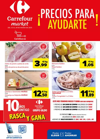 Catálogo Carrefour Market | ¡Precios para ayudarte! | 15/3/2025 - 30/3/2025