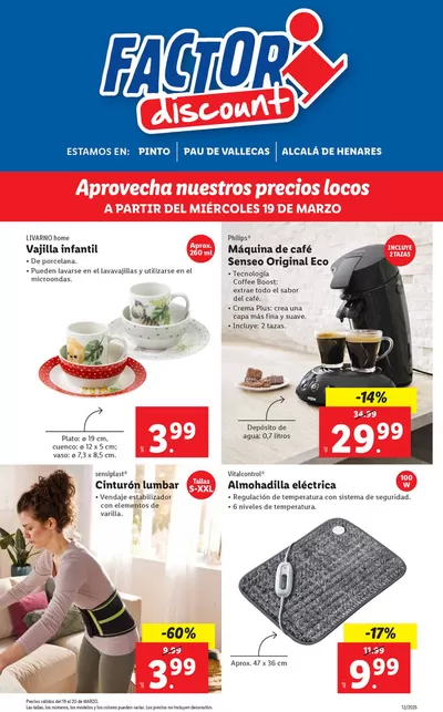 Ofertas de Hiper-Supermercados en Mejorada del Campo | Factori discount - Ofertas válidas del 19/03 al 24/03 de FACTORI discount | 19/3/2025 - 24/3/2025