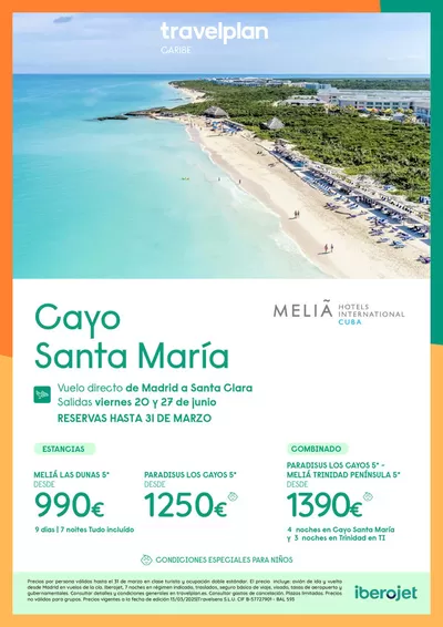 Ofertas de Viajes en Villanueva de la Serena | Travelplan Cayo Santa Maria de Travelplan | 16/3/2025 - 31/3/2025