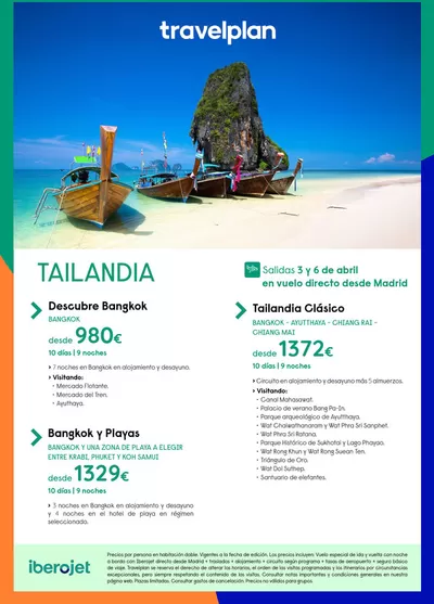 Ofertas de Viajes en Villanueva de la Serena | Travelplan Tailandia de Travelplan | 3/4/2025 - 13/4/2025