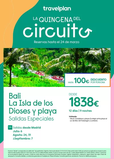 Ofertas de Viajes en Tafalla | Travelplan Indonesia de Travelplan | 18/3/2025 - 24/3/2025